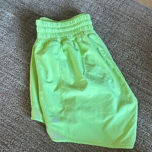 lululemon athletica Neon Green Athletic Shorts